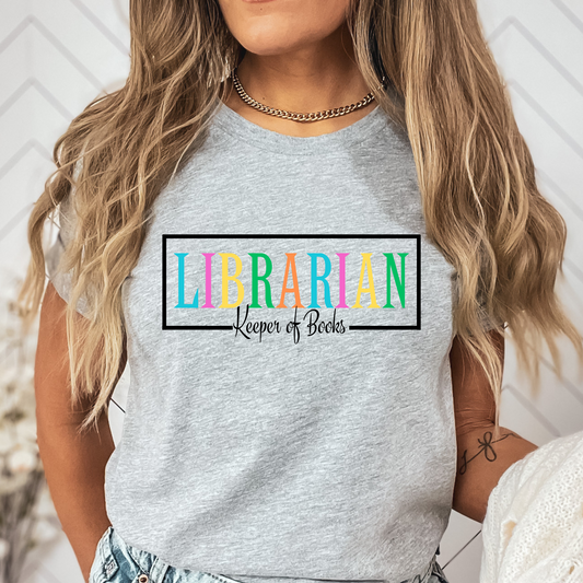 Librarian Shirt Keeper of Books Shirt Book Lover T-Shirt