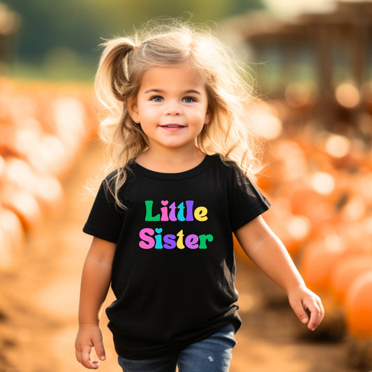 Little Sister Shirt Matching Sibling Shirt Toddler Tee