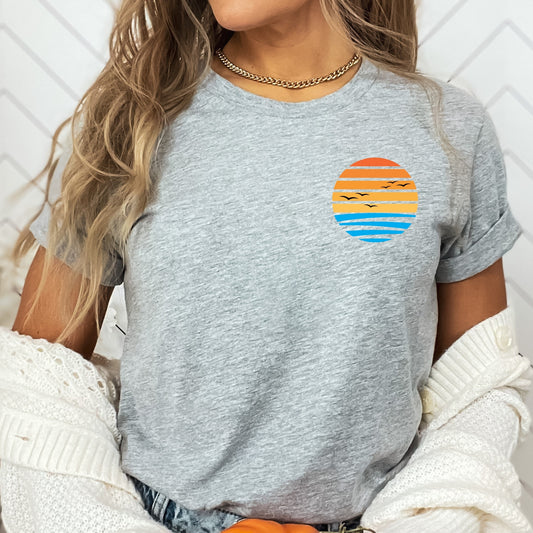Minimalist Beach Shirt Summer Graphic Tee