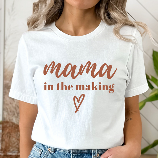 New Mom Shirt Mama in the Making Shirt Cute Pregnancy T-shirt
