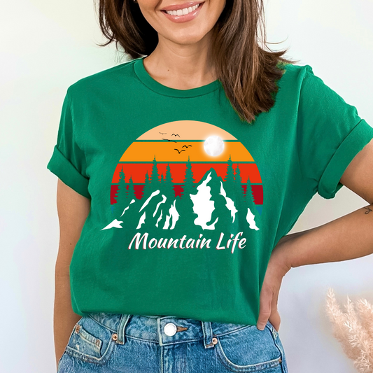 Mountain Life Shirt Fall Shirt Retro Mountain Tshirt