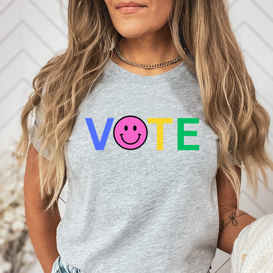 Vote Shirt It Matters Tee Vote Smiling Face T-Shirt