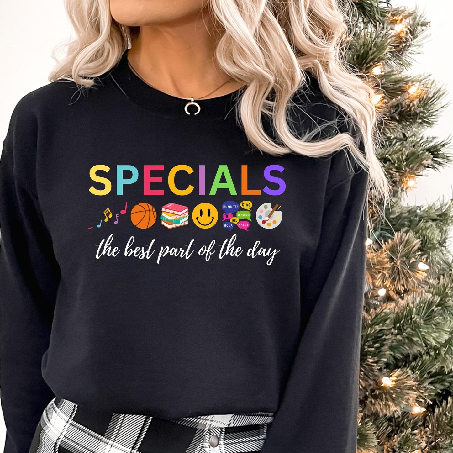 Specials Teacher Team Sweatshirt: Art, Music, PE, Library/Media, Language/Spanish, Counselor