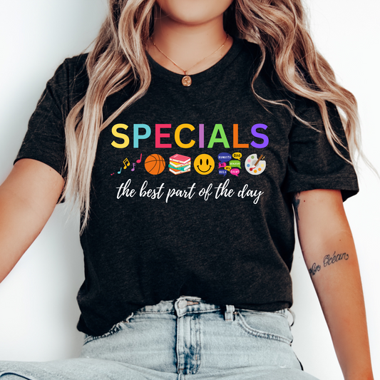 Specials Teacher Team Shirt: Art, Music, PE, Library/Media, Language/Spanish, Counselor