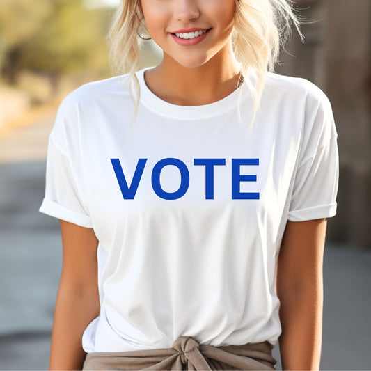 VOTE Shirt, VOTE Blue Tee