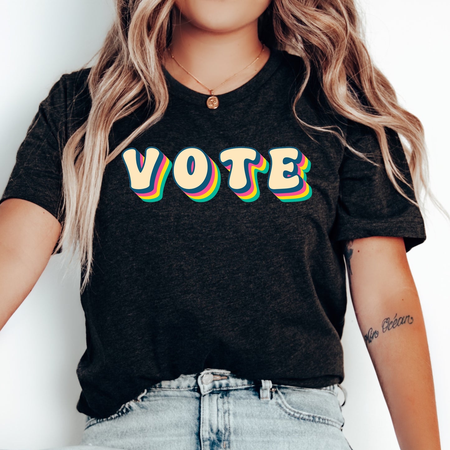 VOTE Shirt, Retro VOTE Tee