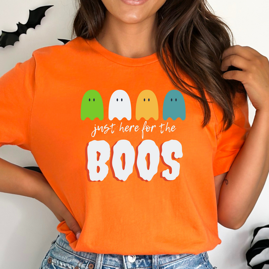 Here for the Boos Shirt Halloween Shirt Cute Ghost Shirt