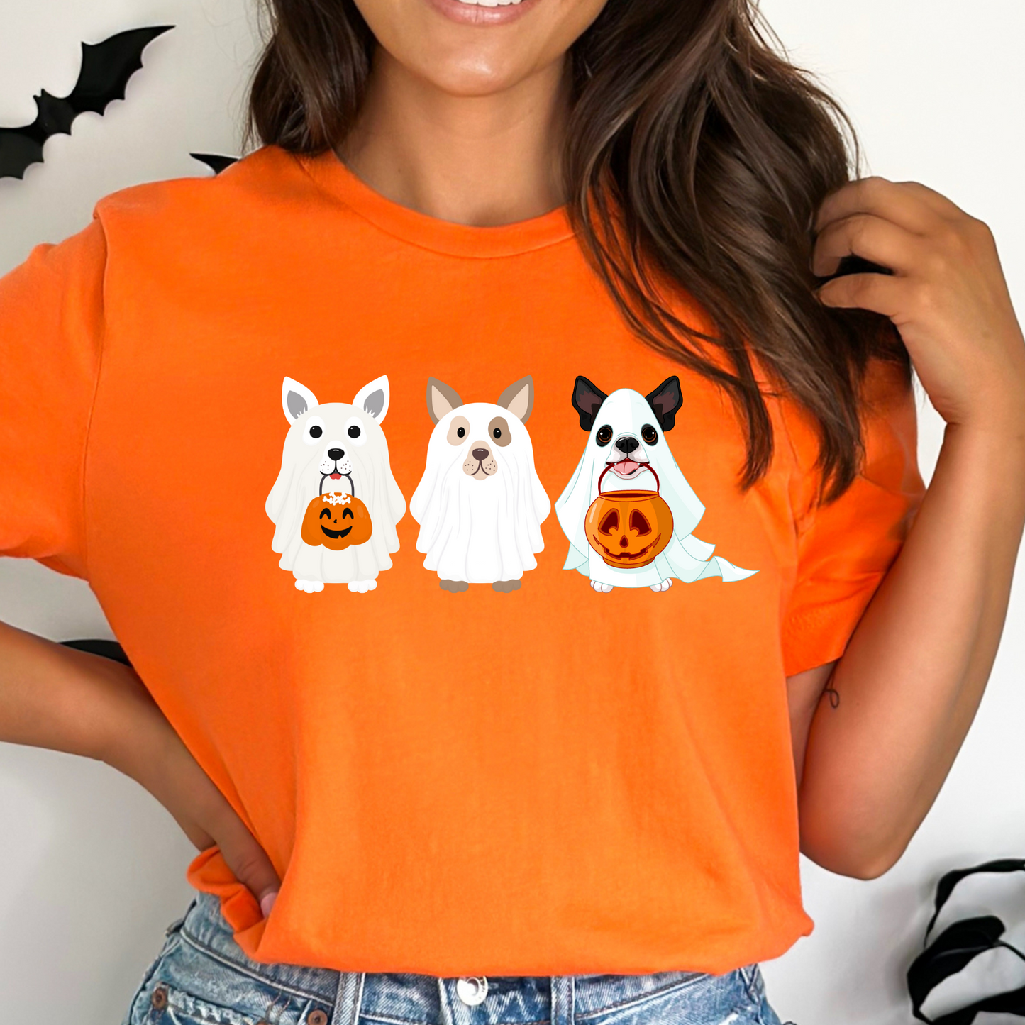 Halloween Shirt Dog Shirt Cute Dog Shirt Ghost Tshirt