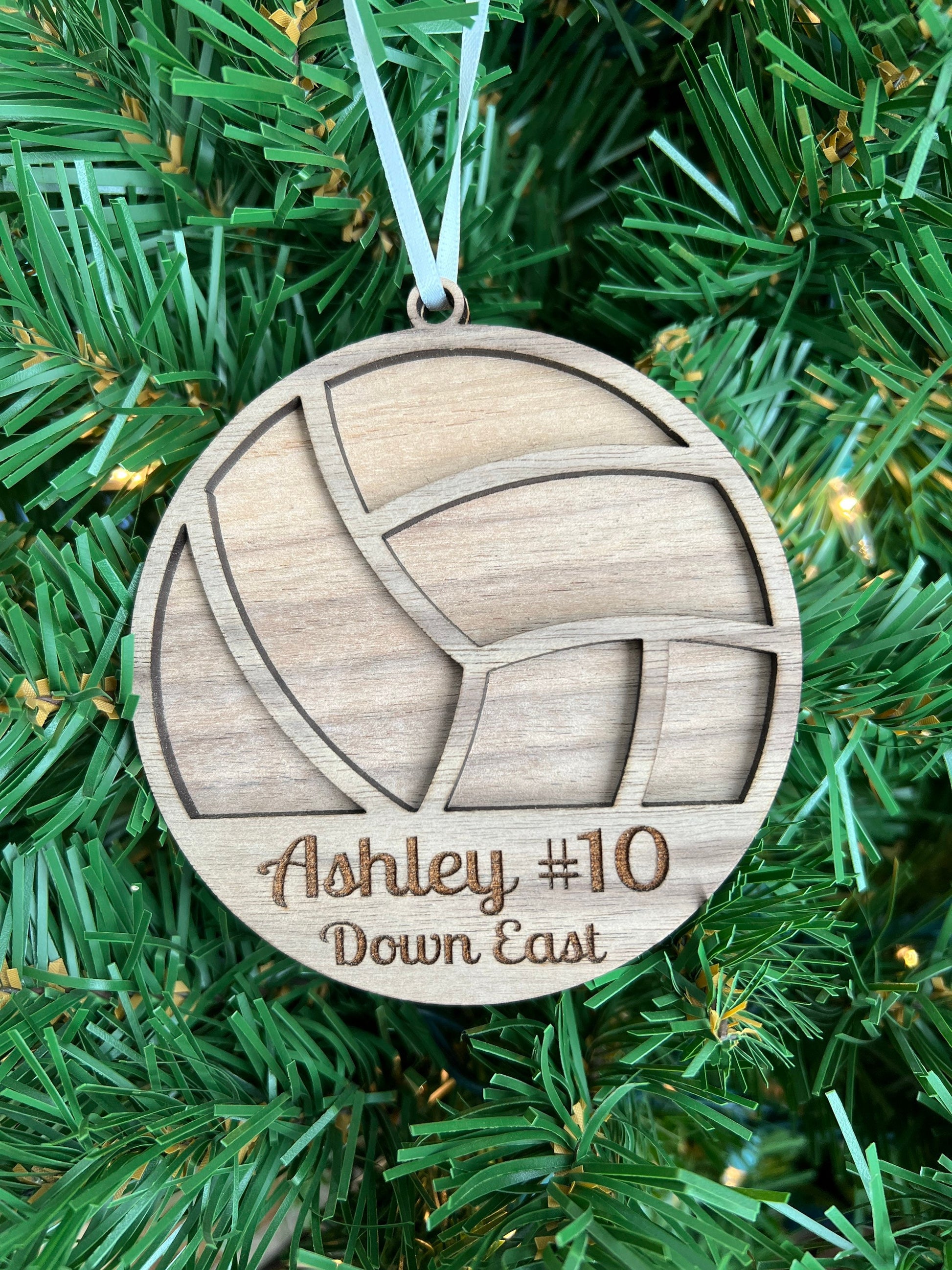 Personalized Volleyball Ornament