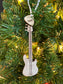 Bass Guitar Ornament with Personalized Pick Christmas Gift for Bass Player