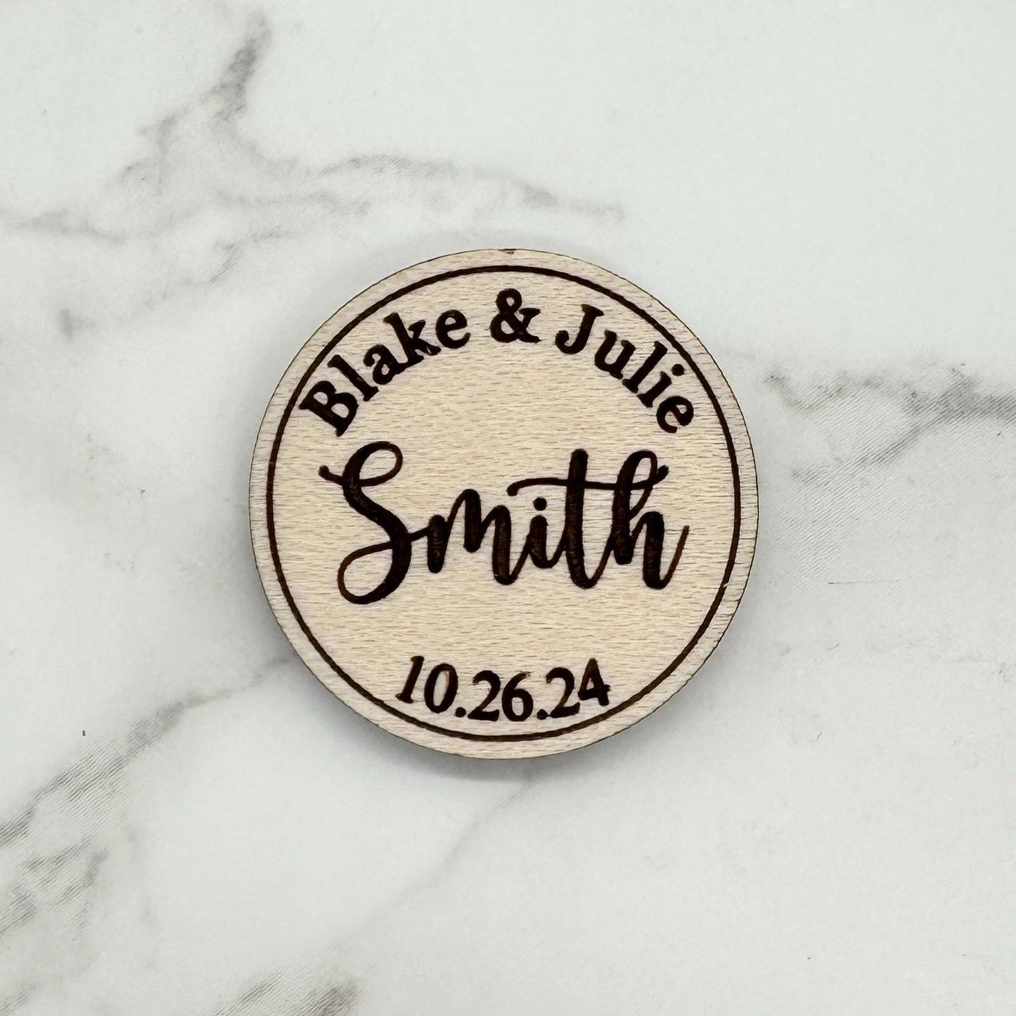 Custom Save the Date Magnets / Buttons / Coins / Keepsake for Wedding / Quinceanera / Sweet 16 / Spinning Wheel