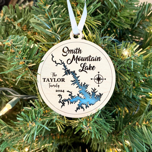 Personalized Smith Mountain Lake Ornament Christmas Gift