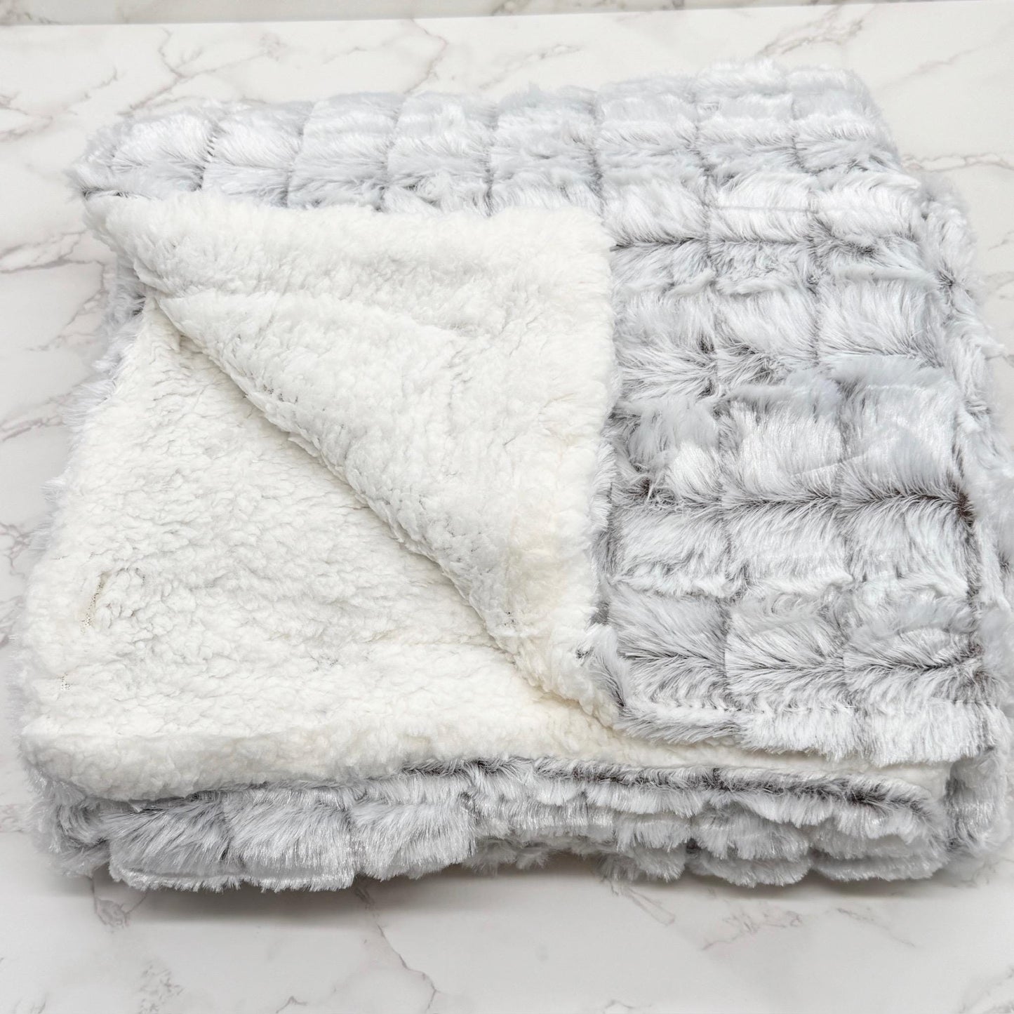 Branded and Personalized Throw Blanket, Micro-Mink Sherpa Throw
