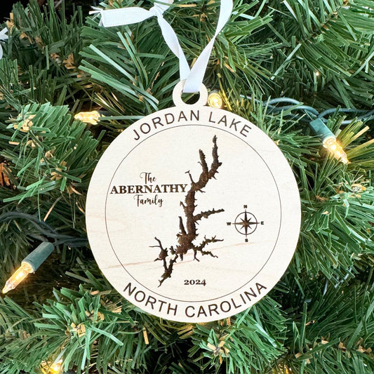 Personalized Jordan Lake Ornament Christmas Gift