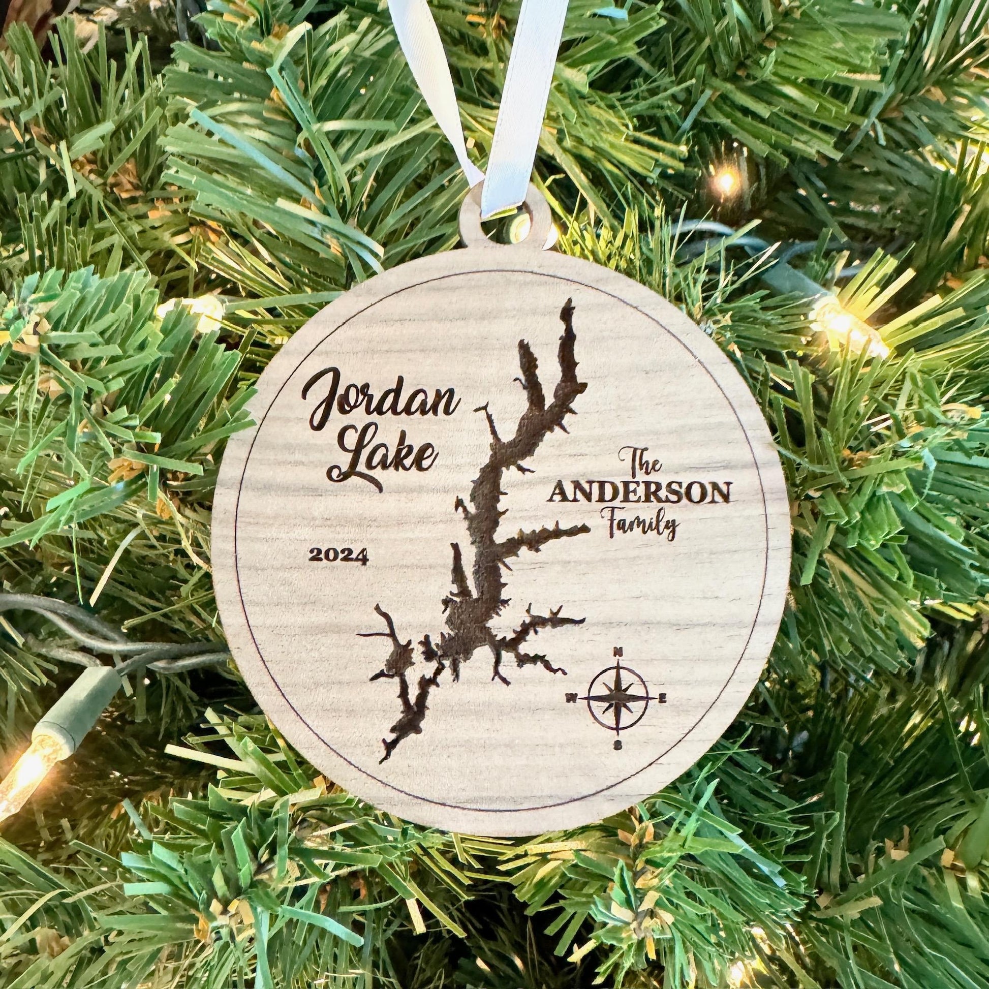 Personalized Jordan Lake Ornament Christmas Gift