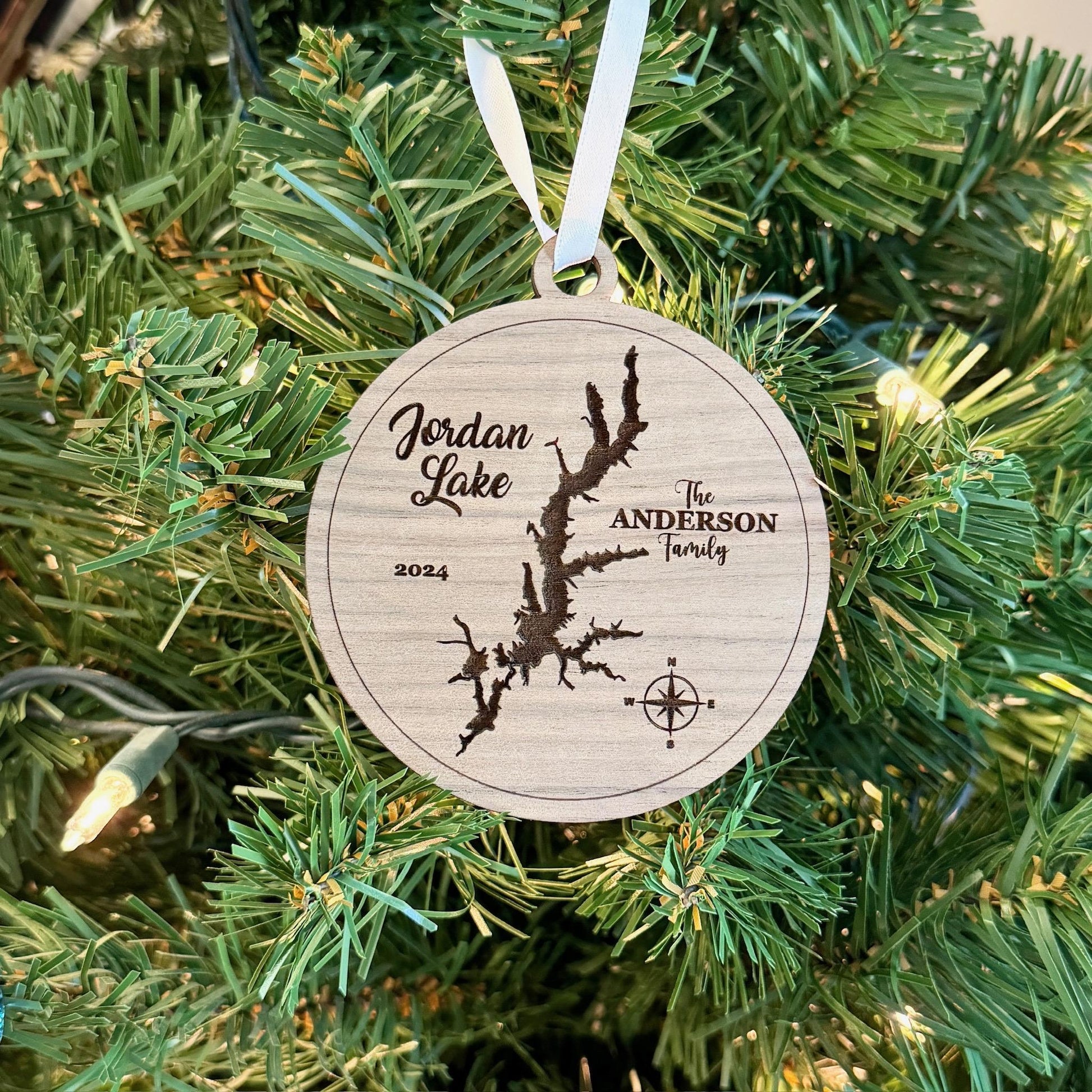 Personalized Jordan Lake Ornament Christmas Gift