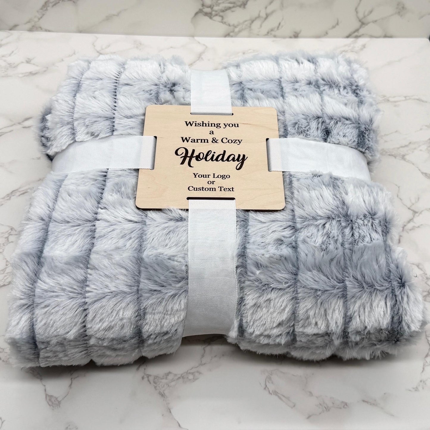 Personalized Throw Blanket, Micro-Mink Sherpa Throw