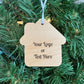 Realtor Branded New Homeowner Gift Ornament - Housewarming Gift - May Love & Laughter Fill Your Home Ornament - Realtor Gift with Logo