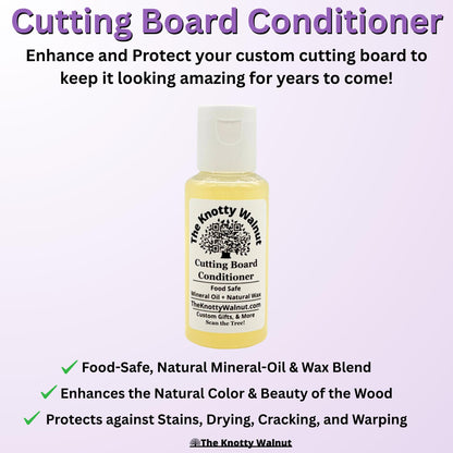 Upgrades and Add-Ons: Cutting Board Stand & Gift Wrap Add-on for orders from The Knotty Walnut - Wedding, Anniversary