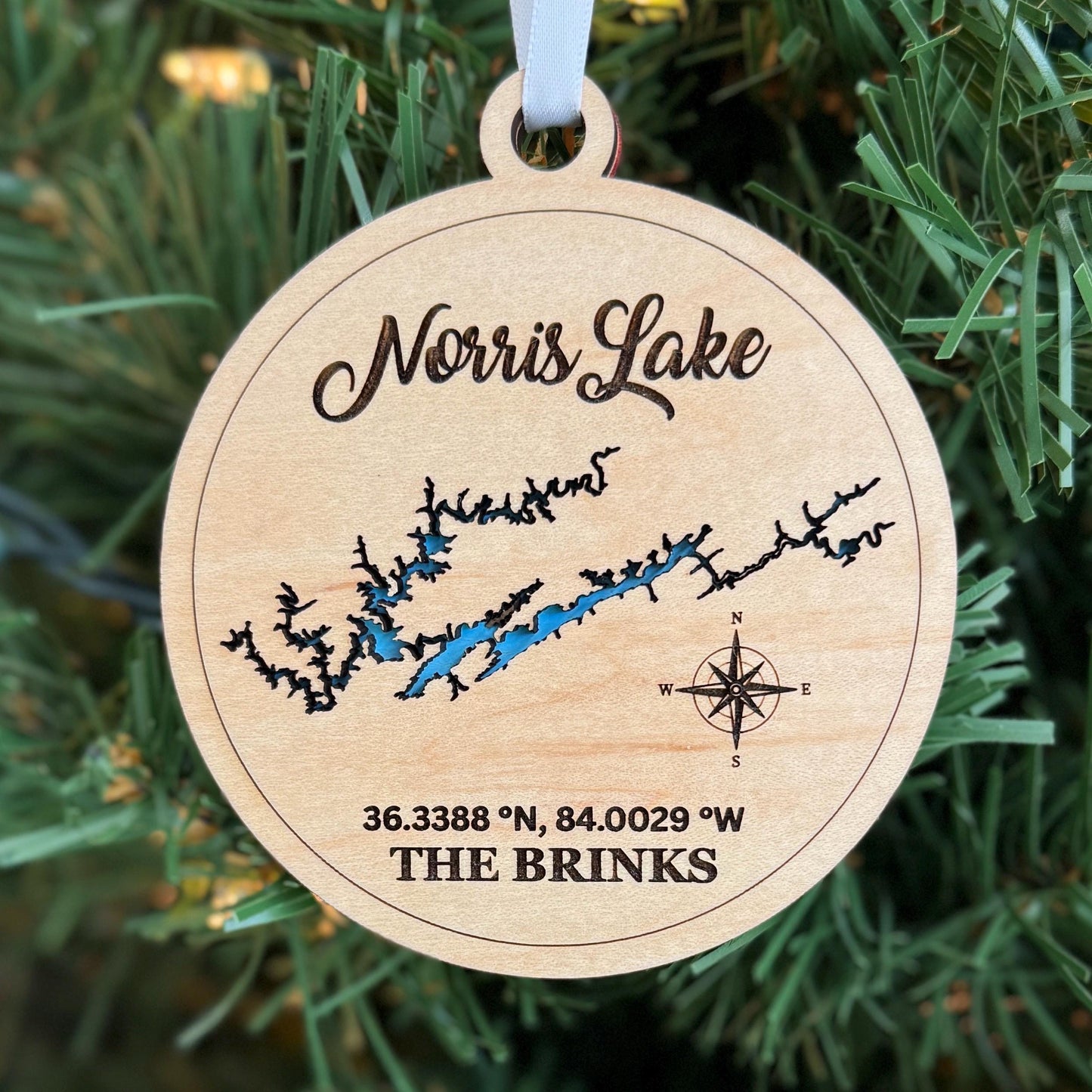 Any Lake - Personalized Lake Ornament Christmas Gift