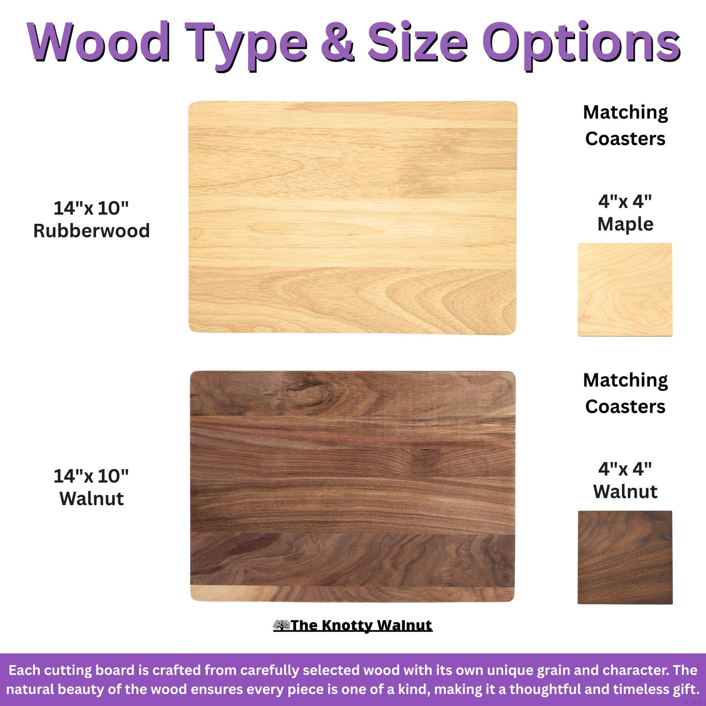 Custom Text or Logo - Personalized Cutting Board and Charcuterie Board Gift