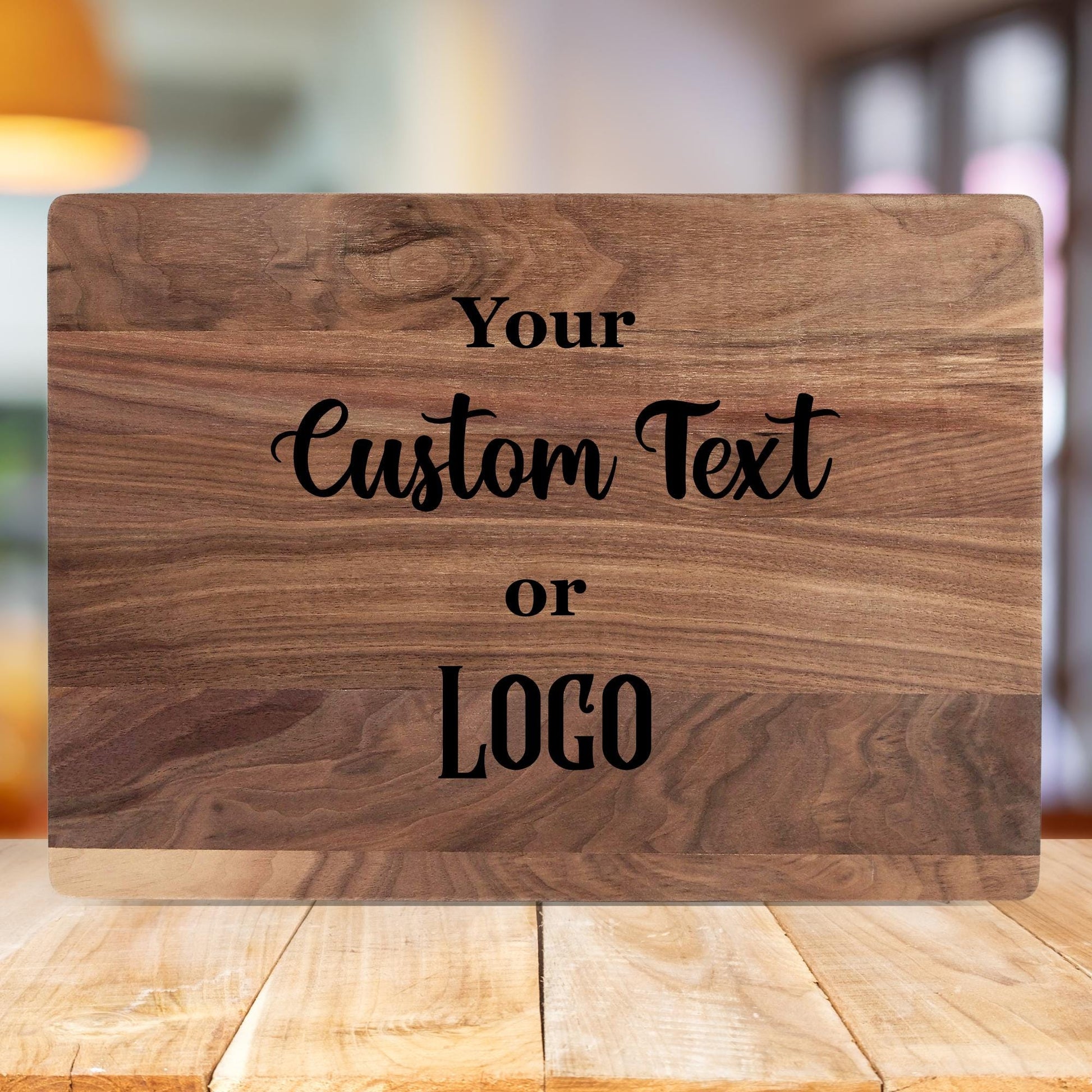 Custom Text or Logo - Personalized Cutting Board and Charcuterie Board Gift