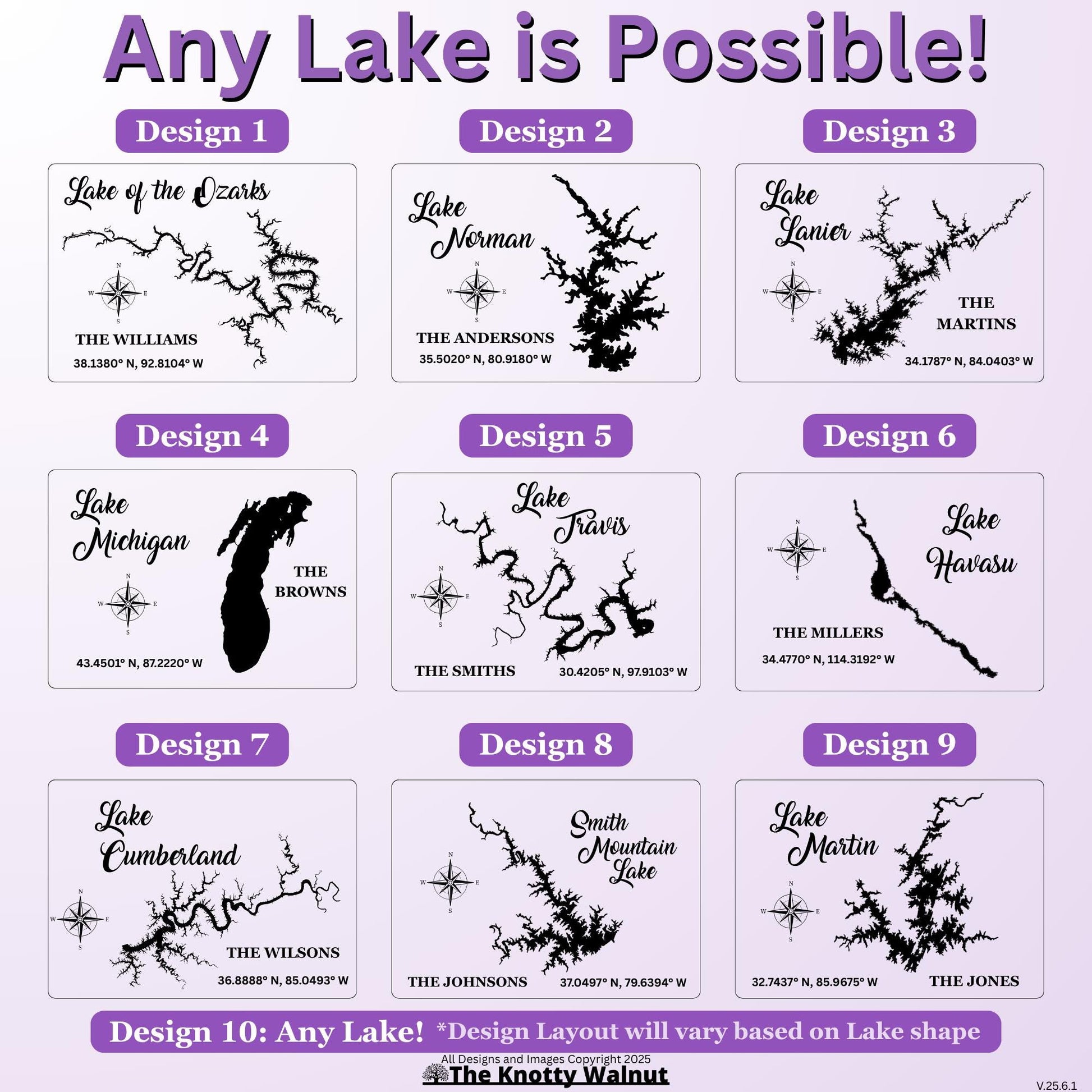 Realtor Branded Any Lake - Personalized Cutting Board & Charcuterie – Custom Engraved Wood Gift for Housewarming - Closing Gift for New Home