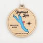 Lake Conroe or Any Lake - Personalized Ornament Gift - Lake House, Wedding, Christmas, Housewarming, Vacation Keepsake, Souvenir