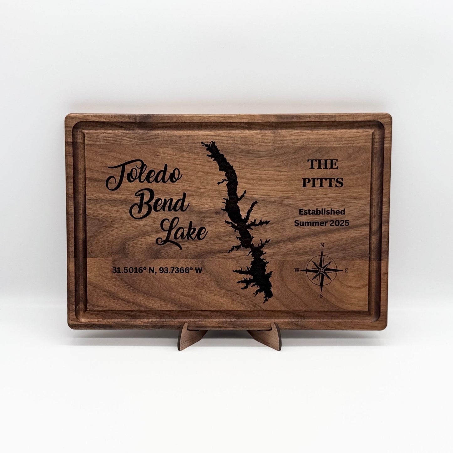 Any Lake - Personalized Cutting Board & Charcuterie – Custom Engraved Wood Gift for Wedding, Anniversary, Housewarming, Birthday, Christmas