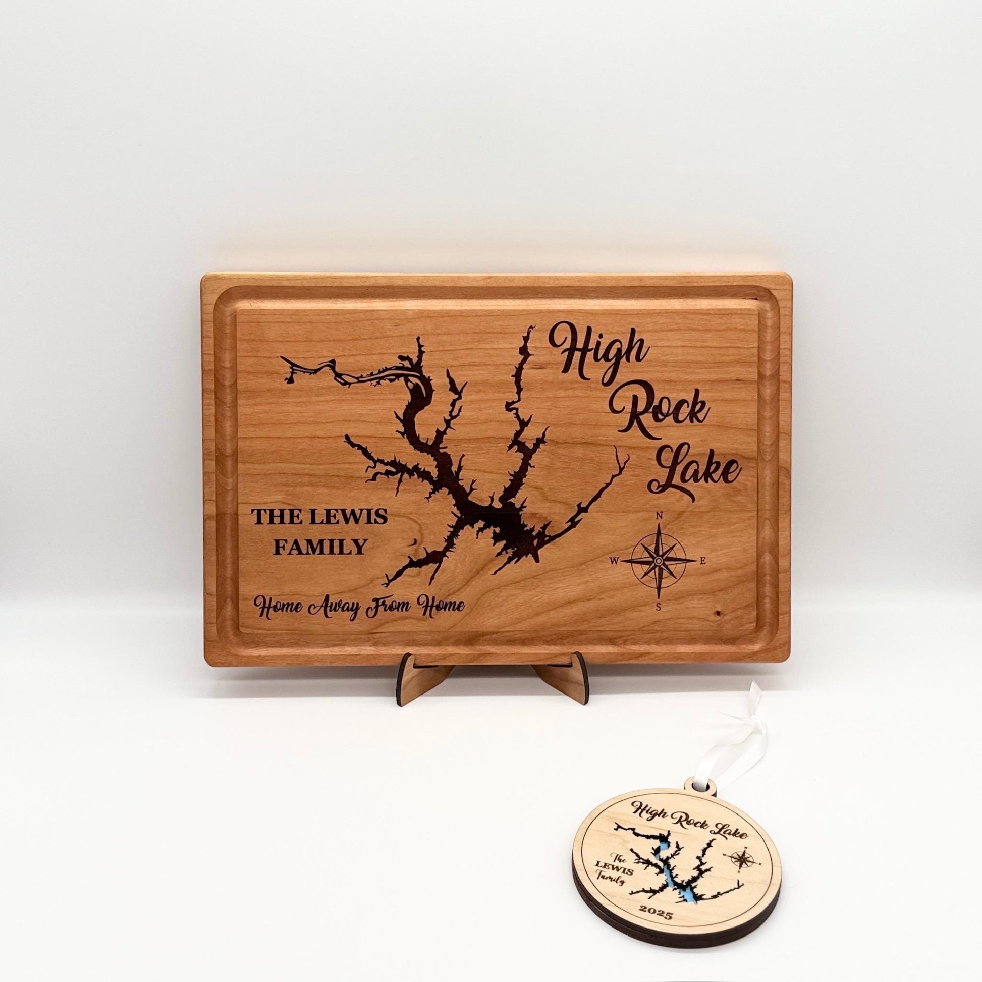 Any Lake - Personalized Cutting Board & Charcuterie – Custom Engraved Wood Gift for Wedding, Anniversary, Housewarming, Birthday, Christmas
