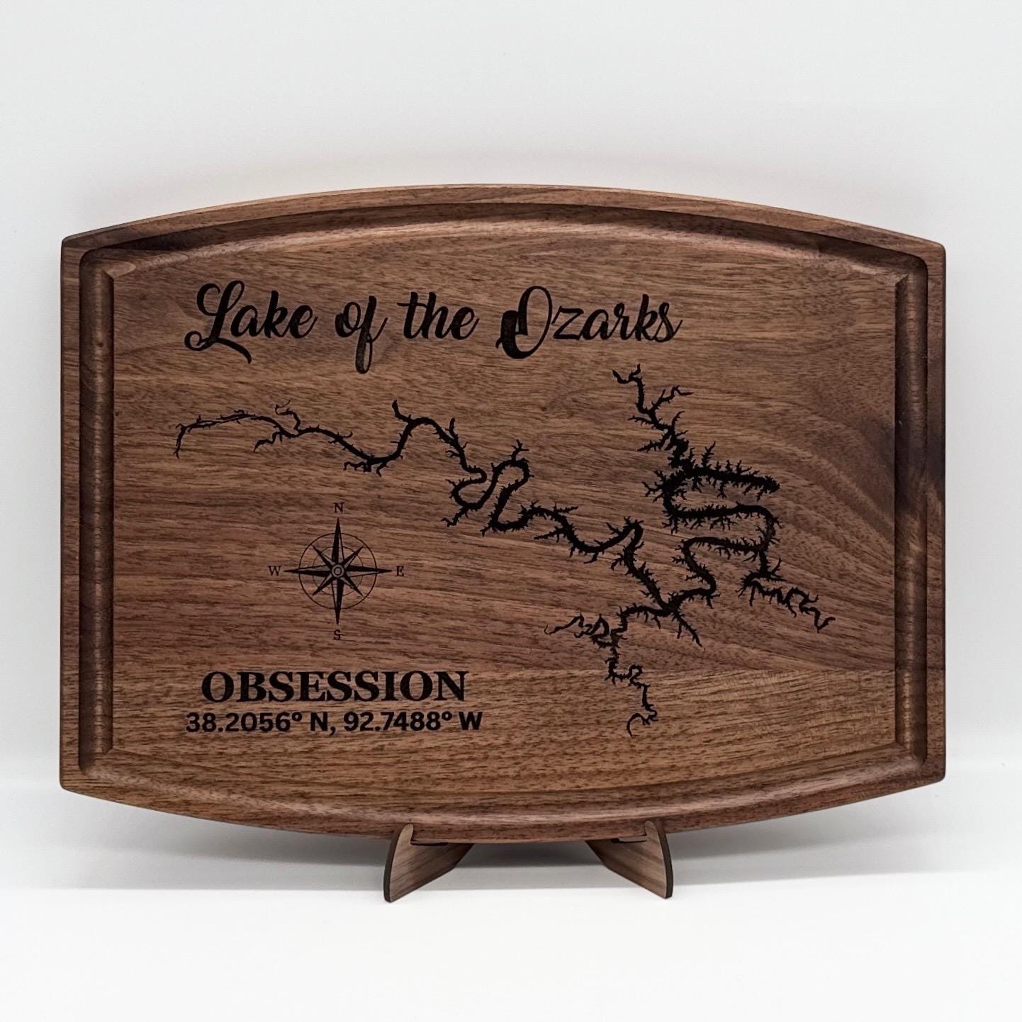 Any Lake - Personalized Cutting Board & Charcuterie – Custom Engraved Wood Gift for Wedding, Anniversary, Housewarming, Birthday, Christmas