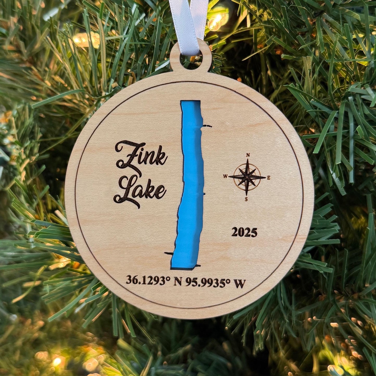 Any Lake - Personalized Lake Ornament Christmas Gift