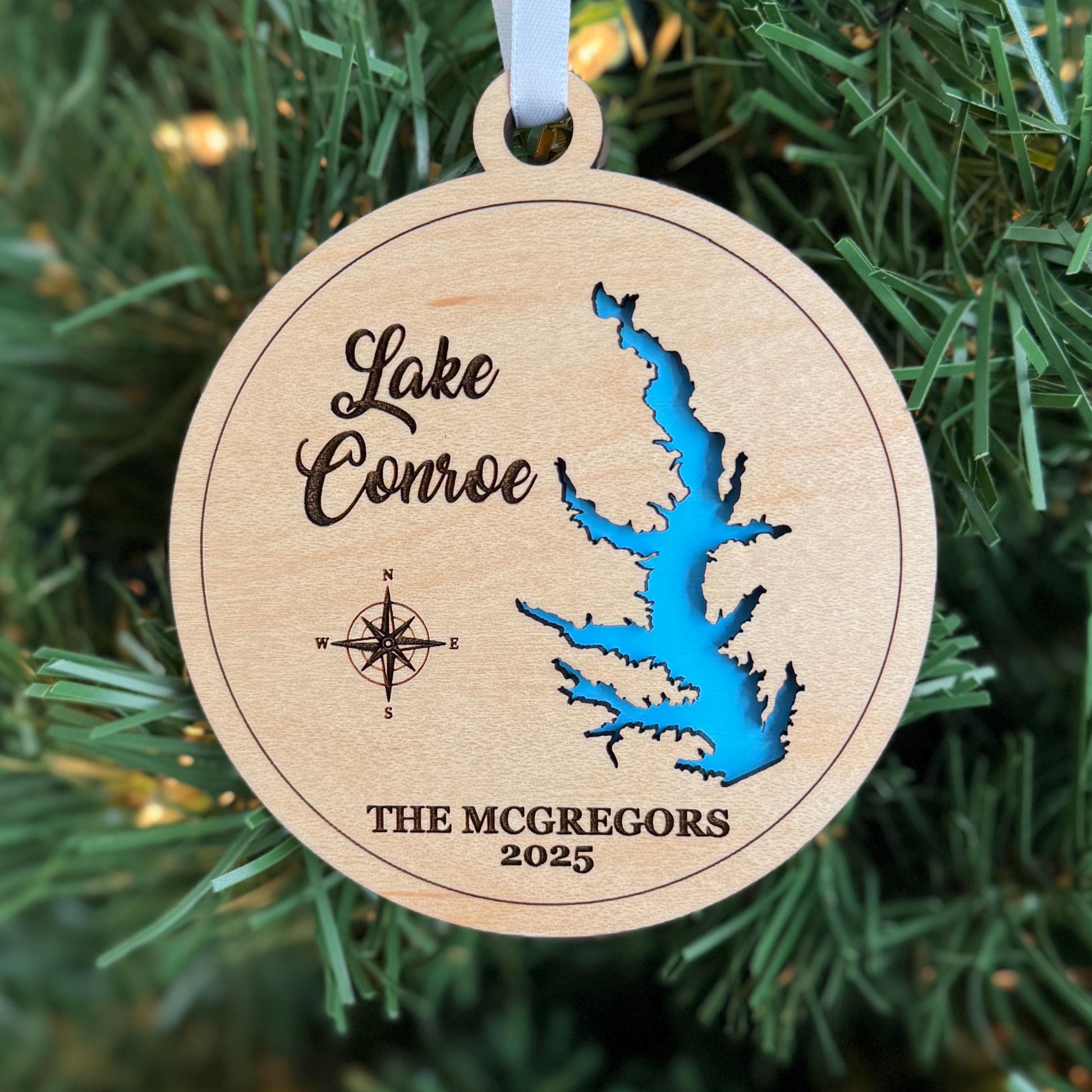Any Lake - Personalized Lake Ornament Christmas Gift
