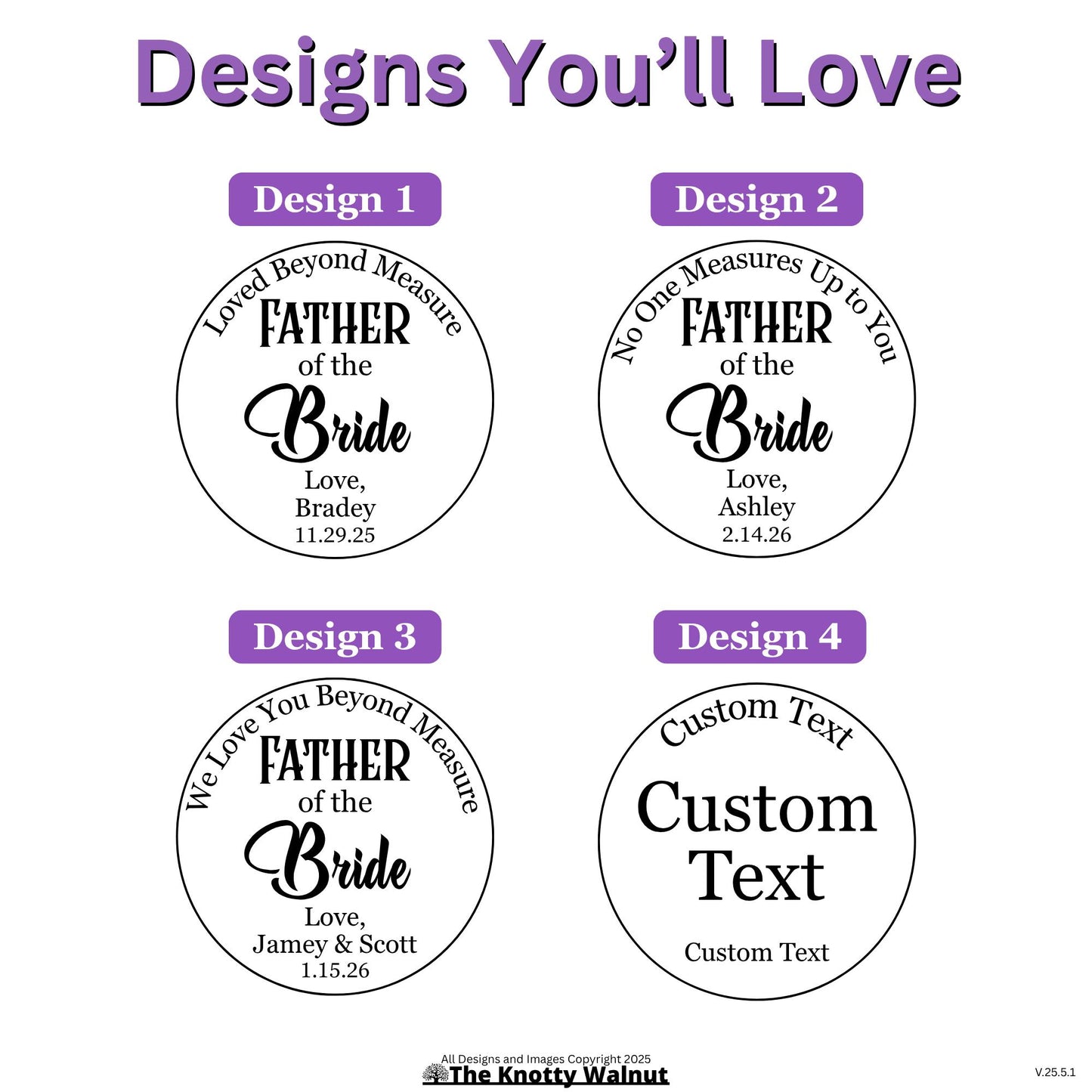 Father of the Bride Gift for Dad - Personalized Tape Measure