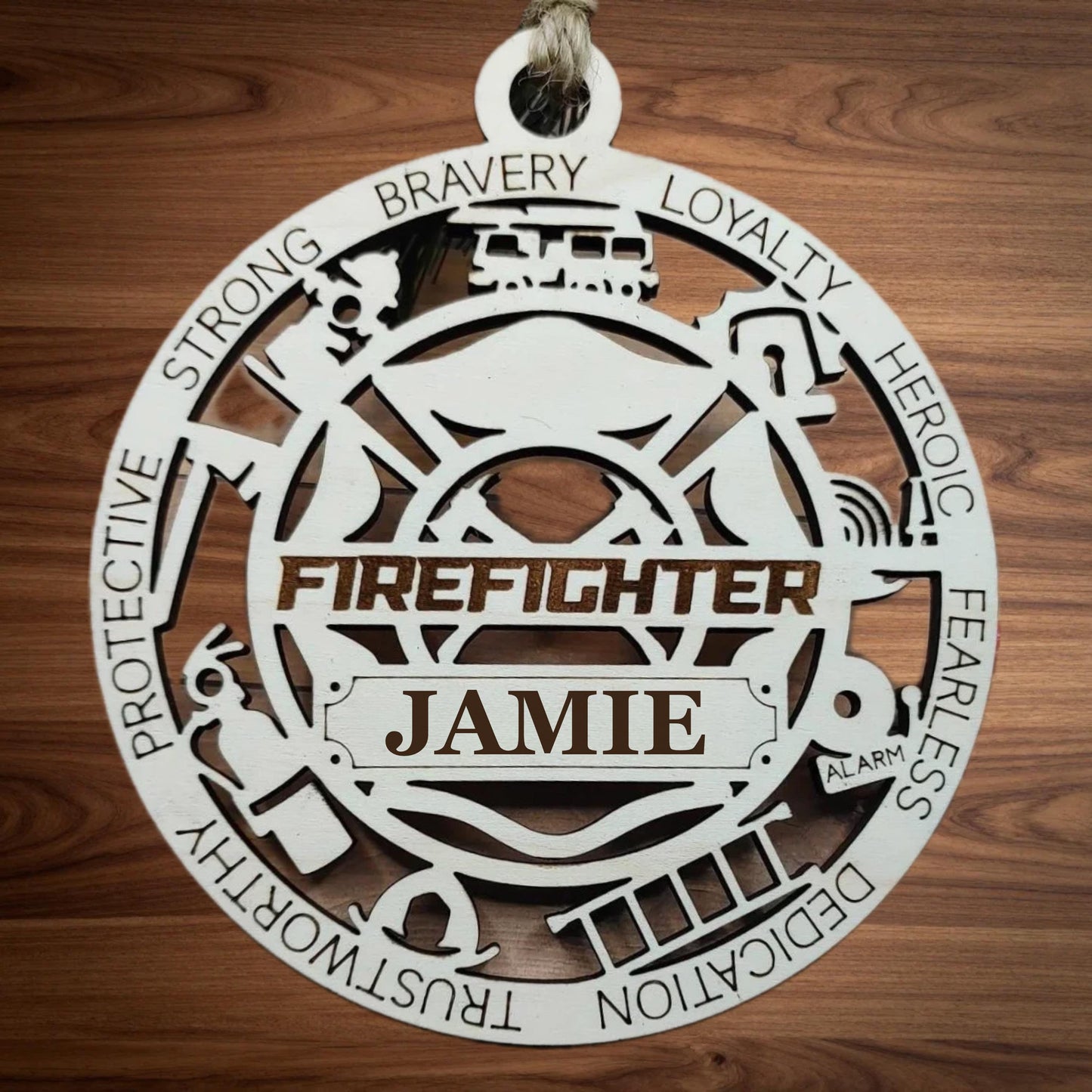 Firefighter Ornament Personalized Gift