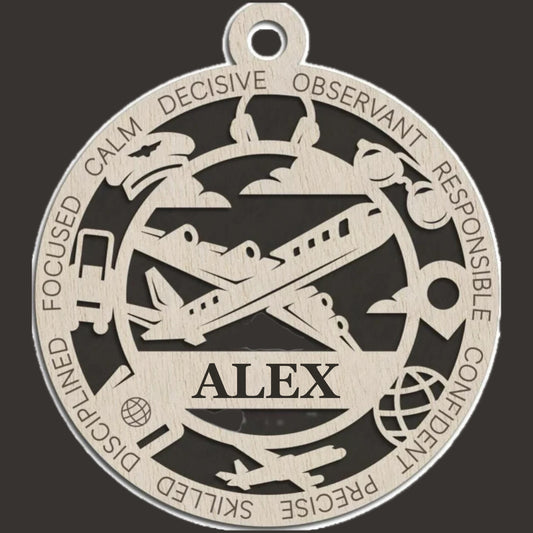 Pilot Ornament Personalized Gift
