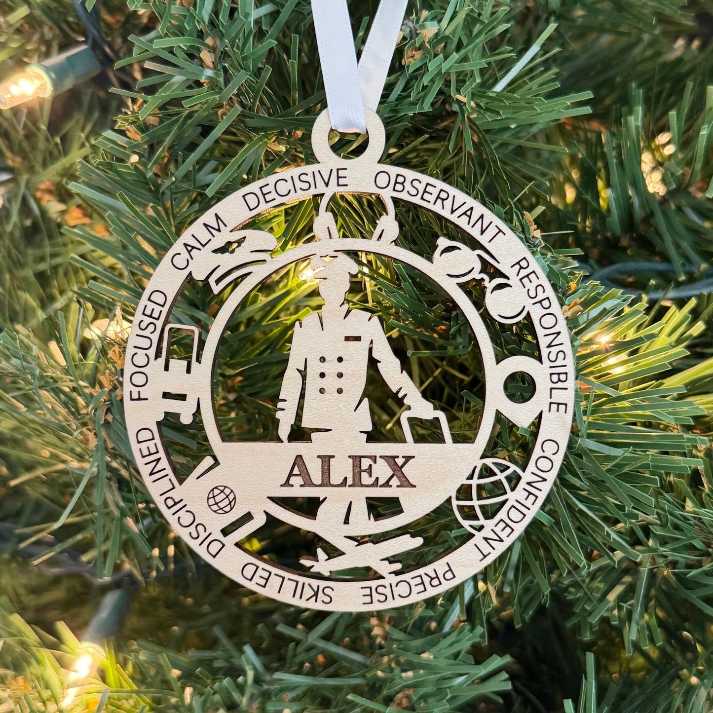 Pilot Ornament Personalized Gift