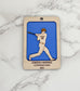 Personalized Baseball Card Ornament