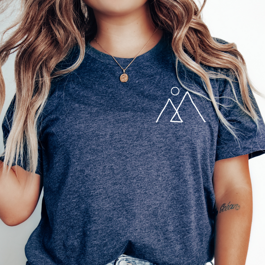 Mountain Shirt Minimalist Mountain Shirt Simple Mountain Drawing Line Art Mountain Shirt