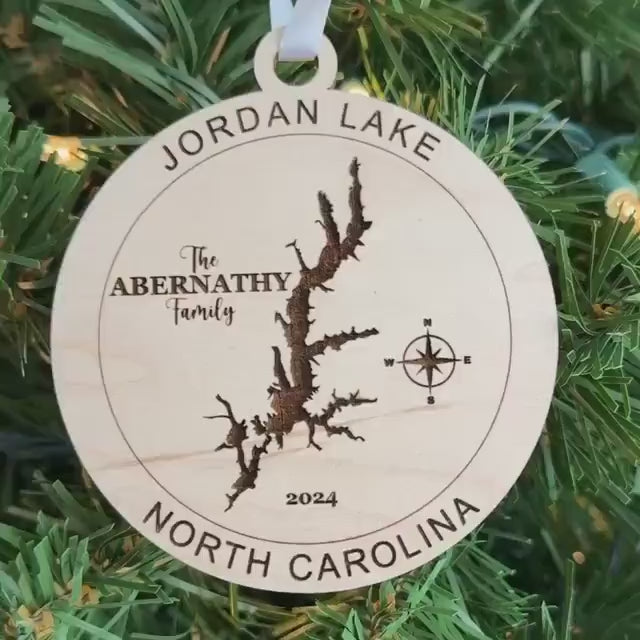 Personalized Jordan Lake Ornament Christmas Gift