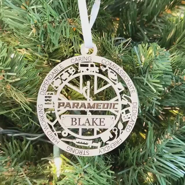 Paramedic Ornament Personalized Gift