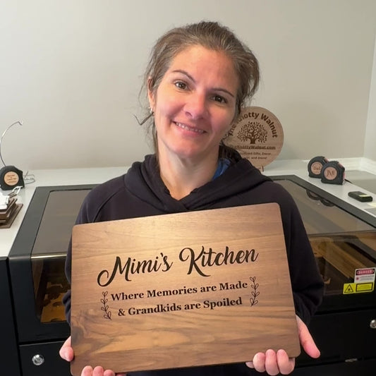 Mimi's Kitchen Cutting Board, Mother's Day Gift, Mom's Birthday, Charcuterie Board
