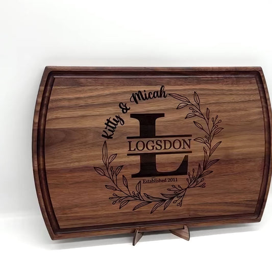 Personalized Cutting Board & Charcuterie – Custom Engraved Gift for Bridal Shower, Wedding, Engagement, Anniversary, Housewarming