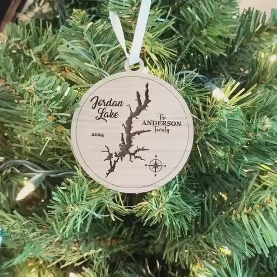 Personalized Jordan Lake Ornament Christmas Gift