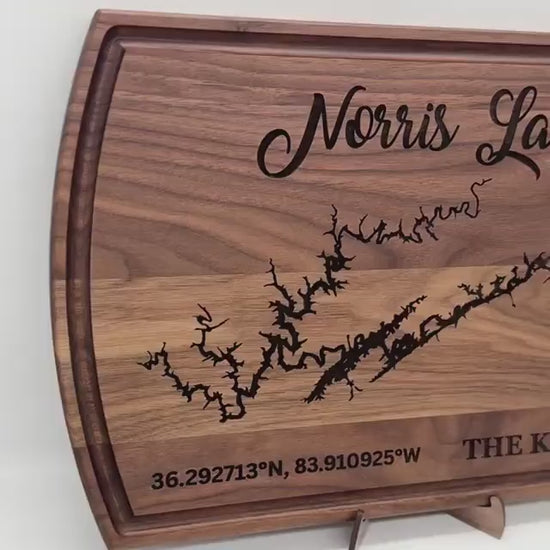 Realtor Branded Any Lake - Personalized Cutting Board & Charcuterie – Custom Engraved Wood Gift for Housewarming - Closing Gift for New Home