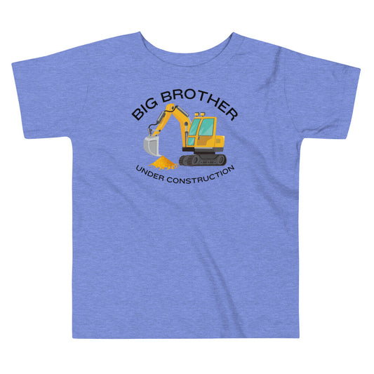 Big Brother Shirt Under Construction Toddler Short Sleeve Tee