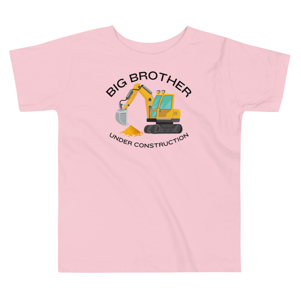 Big Brother Shirt Under Construction Toddler Short Sleeve Tee