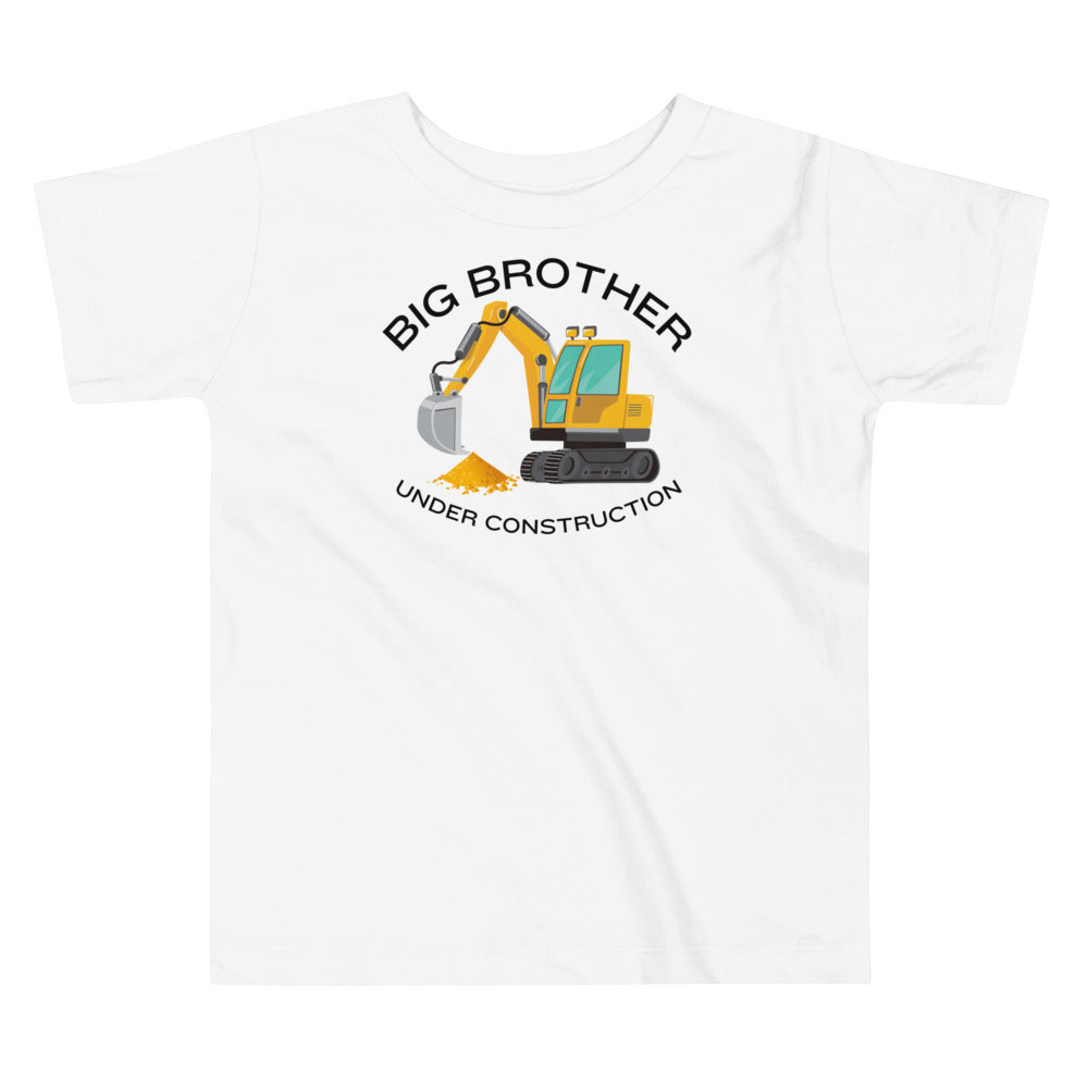 Big Brother Under Construction Toddler Short Sleeve Tee