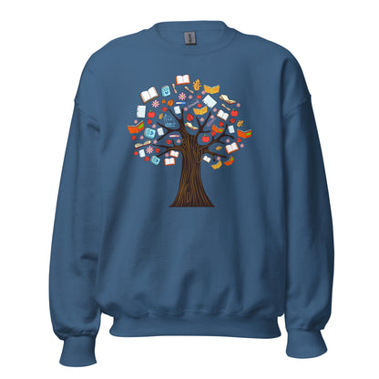 Book Tree Sweatshirt Librarian Gift Bookish Sweatshirt