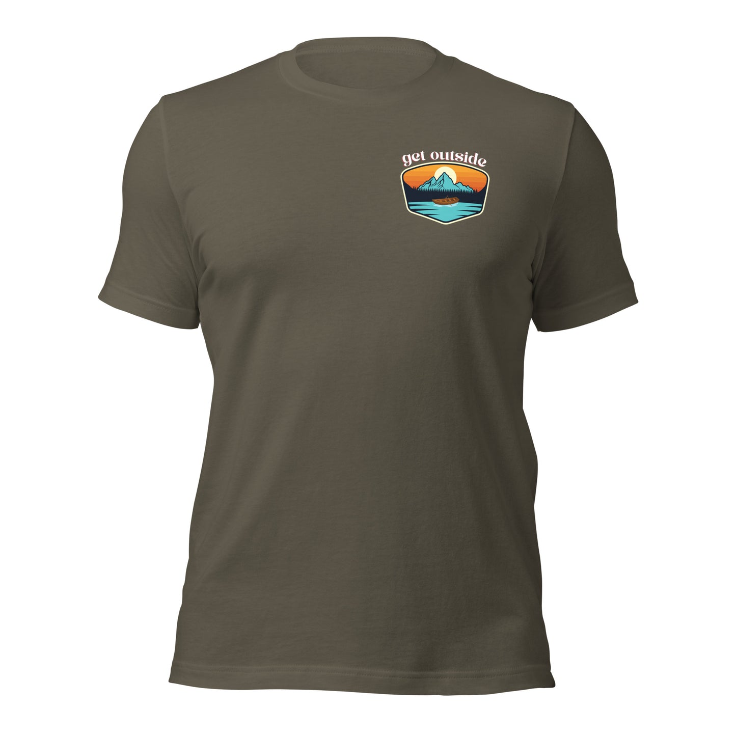 Get Outside Shirt Mountain Shirt Hiking Shirt Camping Shirt Explore Nature Tshirt